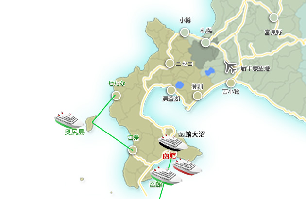 道南エリアマップ